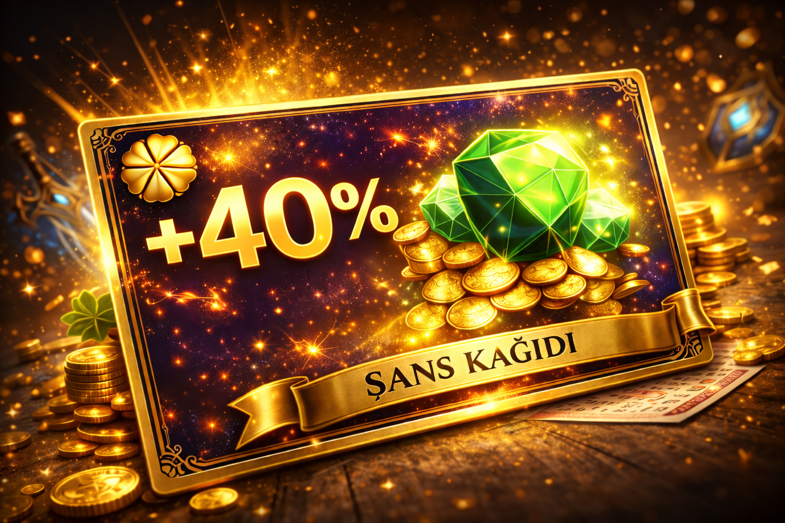 %40 Şans Arttırıcı Kağıt